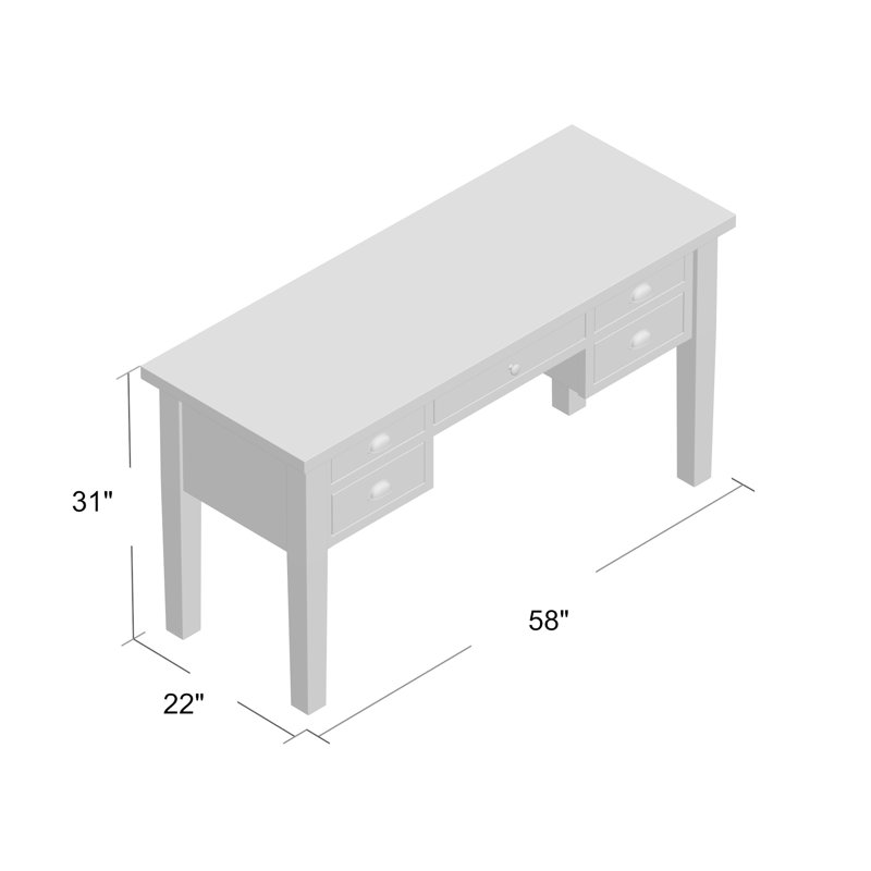 Jalynn Solid Wood Desk & Reviews Joss & Main